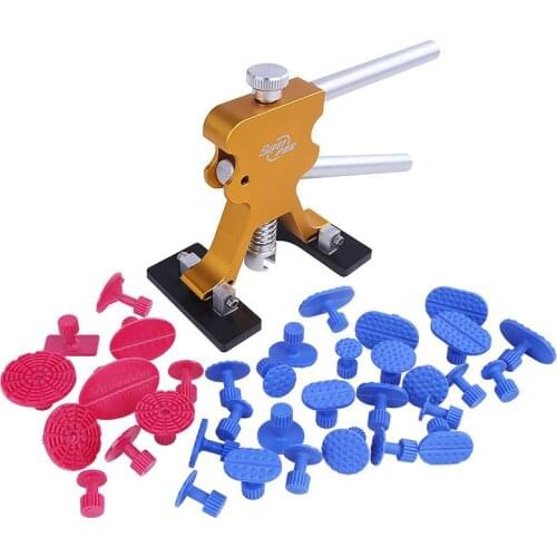 GLCC Tools Car Paint Dent Repair Tool PDR Puller Paintless Auto Body Dent Remover Glue Hand Lifter With 38 Dent Tabs Scratch Pen