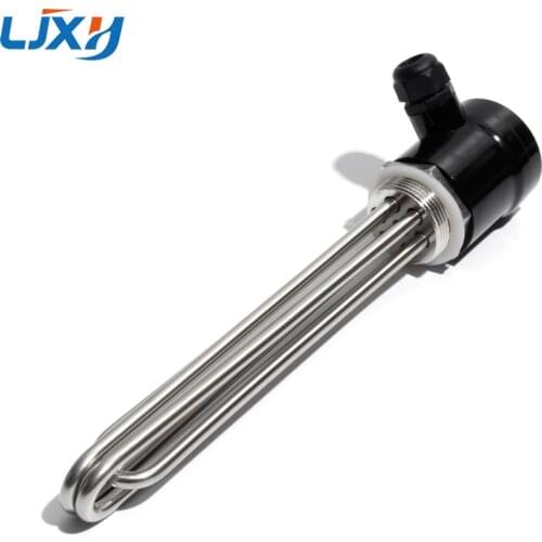 LJXH DN40 1.5" BSP Bakelite Cover Water Heating Element for Brewery and Distilling Machine with Ground Screw and Probe 220V/380V