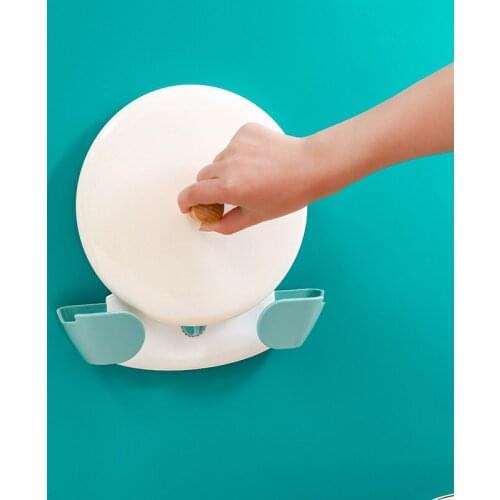 Scalable Pot Lid Holder Wall-Mounted ABS Hanging Holder for Pan Pot Cover Rack Kitchen Organizer Storage Rack Kitchen Gadgets