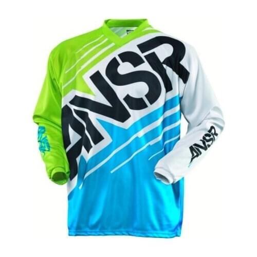 Moto Motocross Jersey Maillot Ciclismo Hombre Dh Downhill Jersey Off Road Mountain ANSR Clycling Long Sleeve Mtb Jersey