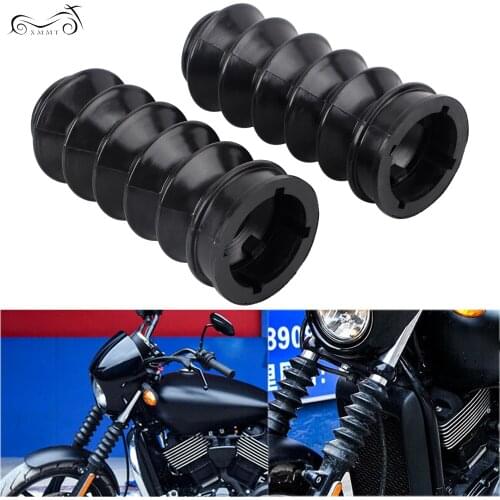 2Pcs Motorcycle Black Rubber Front Fork Shock Covers Fit For Honda Rebel 300 CMX300 ABS Rebel 500 CMX500 ABS 2018 2019 2017-2020