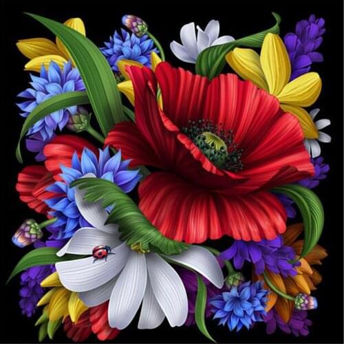 MYCELLA Painting Flowers By Numbers