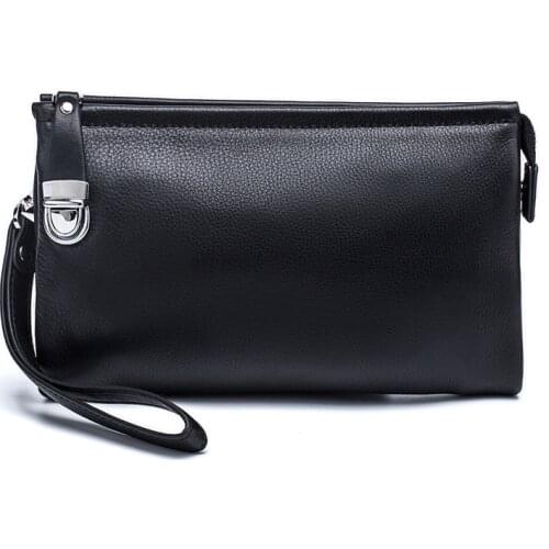 2018 New Style Men Wallets 100% Genuine Leather Wallets Money Clip Wallet with coin pocket Phone Passport Wallet Men Clutch Bag