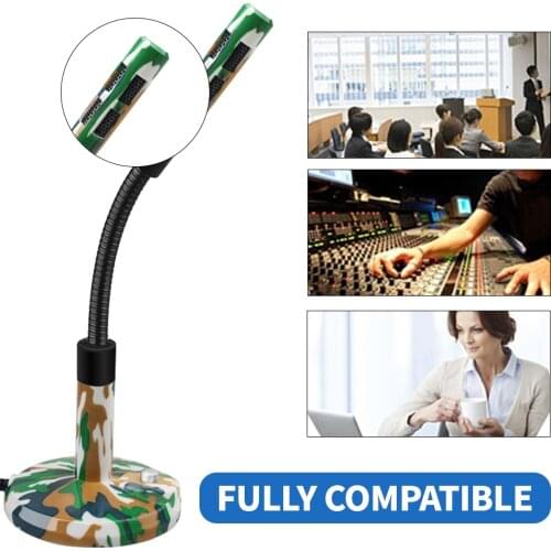 USB Desktop Computer Microphone Profession Gooseneck Condenser Mic for Laptop YouTube Live Gaming Streaming Podcasting Recording