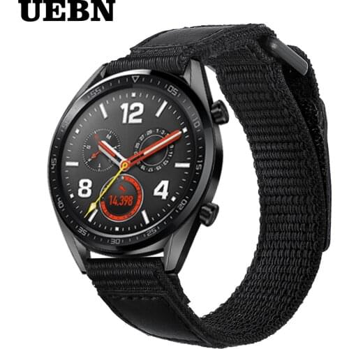 UEBN Nylon Sport Loop 22mm Strap Replacement Band for Huawei Watch GT 2 46mm Strap for HONOR Watch Magic watchbands