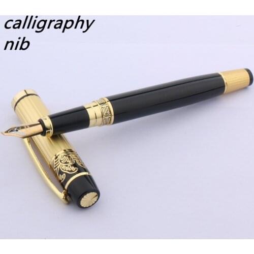 HERO 901 calligraphy fountain pen fine Fluent writing black golden piece Stationery Office school supplies
