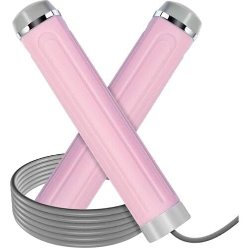 Jump Rope Weighted Handle Workout Jumping Rope for Fitness Exercise Boxing Adjustable Jumping Rope