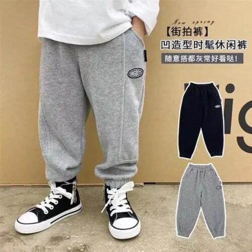 Boys sports pants spring autumn new childrens cotton casual pants baby kids boys casual loose pants fashion trousers P4 213