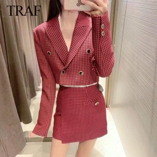 Женские пиджаки и костюмы TRAFZA China At AliExpress