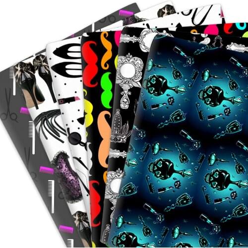 Moustache 100% Pure Cotton Or Polyester Cotton Fabric Patchwork Sewing Material Diy Girl Turban Headwear Skirt Mask Fabric