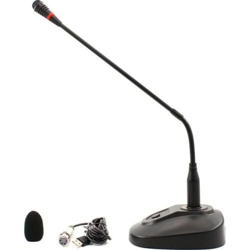 USB Gooseneck Microphone For Computer Professional Wired Studio Condenser Mic For Karaoke PC Video Recording