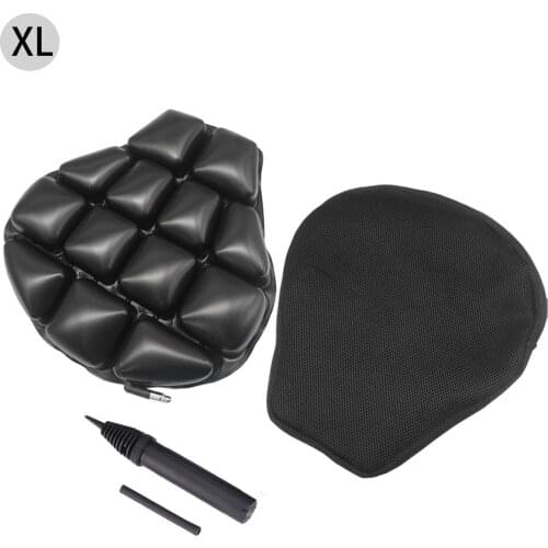 Air Pad Motorcycle Seat Cushion Cover Universal Pressure Relief Ride Seat Cushion Air-Filled Seat Pad for Cruiser Touring Saddle