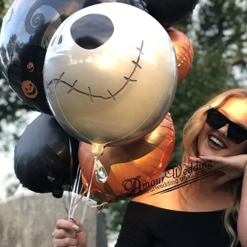 Halloween balloon Black bats Dancing skeletons Vampire princess foil balloon set for crazy halloween party decoration Supplies