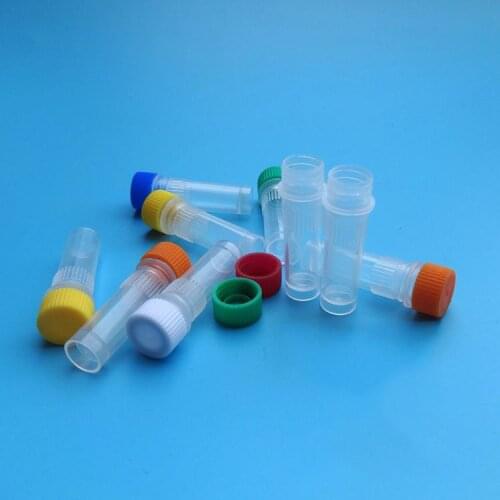 1ML 50PCS/LOT Freezing tube with silicone washers preservative frozen sample Sub-tube Cryopreservation tube With Cap