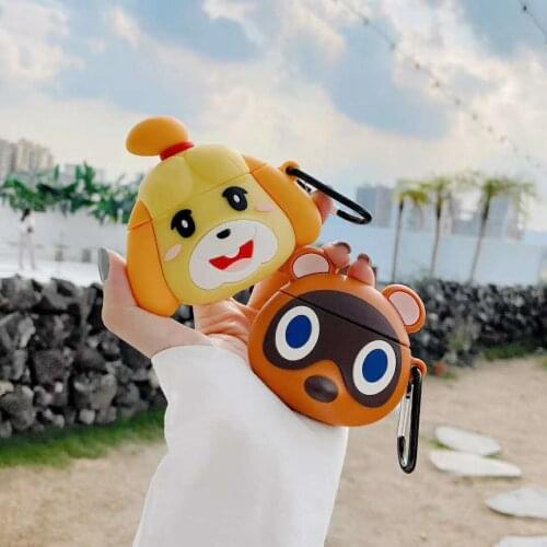 Switch Animal Crossing New Horizons Cartoon Cases for Airpods 1/2/pro 3D Cute Silicone Protection Earphone Accessories