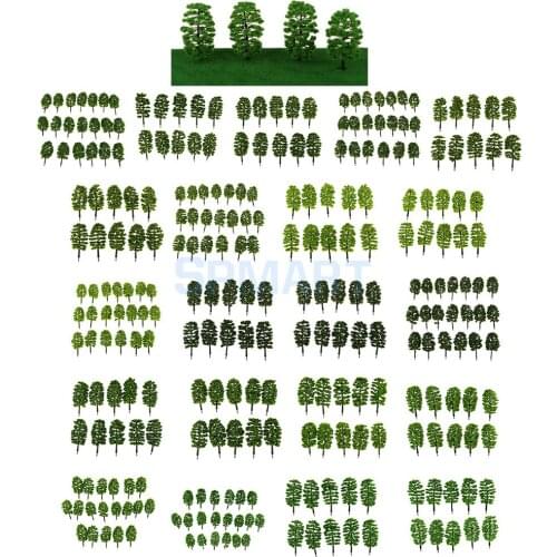 Plastic Model Trees Train Railway Diorama Architecture Scenery HO N OO