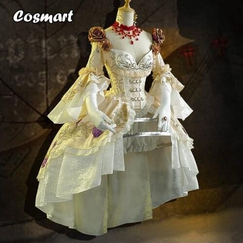 Game Identity V Mrs. Red Madame Red Blood Feast Marie Game Palace Dress Elegant Cosplay Costume Halloween Suit For Women Outfit