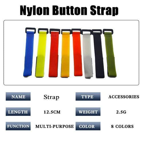 10Pcs Fishing Rod Tie Belt Nylon Anti Buckle Ties Fishing Rod Binding Belt Reusable Outdoor Fishing Tackle Tool Sticker