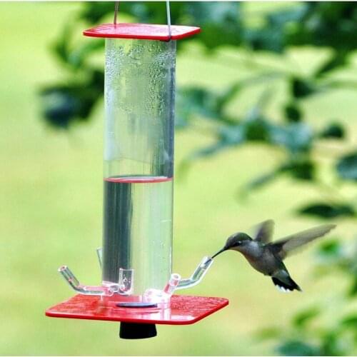 1PC Hanging Ornaments For Home Garden Decoration Long Tube Hummingbird Birds Feeder