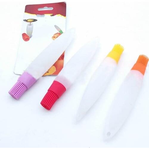 1Pcs Silicone Barbecue Tool Heat Resisting BBQ Utensil Basting Brush Portable Kitchen Gadgets Oil Bottle Brushes
