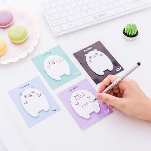 DL Korean stationery creative cartoon cute little lamb styling convenience paste office learning note N post