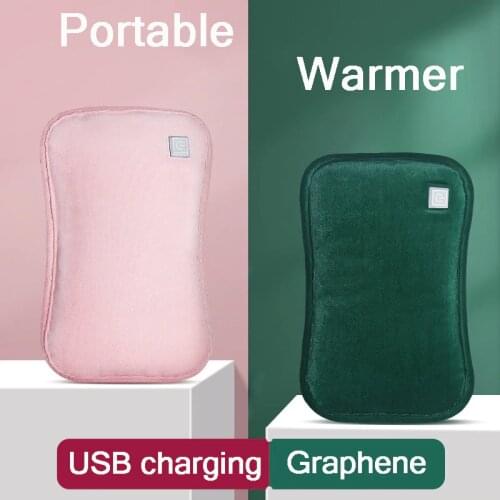 USB Electric Heating Hand Warmer Graphene Heat Warm Bag Pillow Gloves Pad Winter Hot Thermal Clothes Automation hands Heater 5v