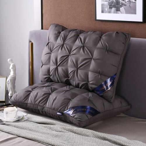 Hilton pillow hotel five star twist flower feather velvet pillow core Free shipping Cross border hot sale