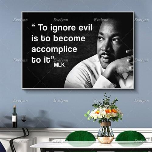 Juneteenth Art, Martin Luther King Poster,Black Pride, Civil Right , African American Leader Home Decor Prints Wall Art Canvas