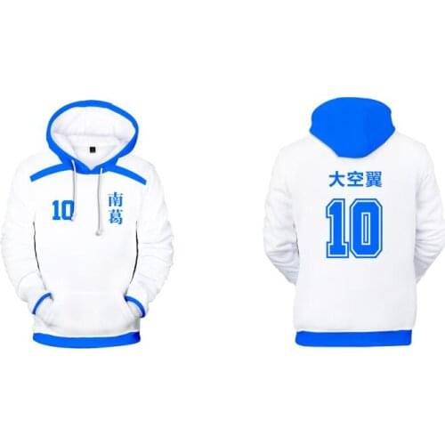 Anime Captain Tsubasa Role Suit Custom Fashion Hoodie Women/Men Long Sleeve Sweatshirt Character Cosplay Streetwear Kids Clothes