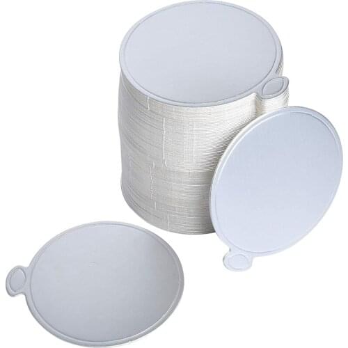 200Pcs Round Silver Cardboard Mousse Cake Base Mousse Cake Paper Board Cake Paper Plates Circle Cardboard Base