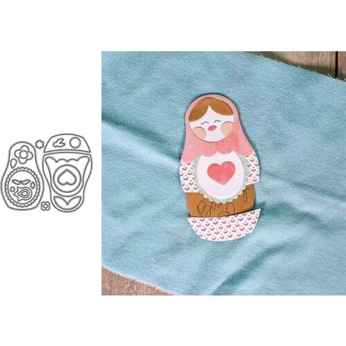 Matryoshka Doll Doll Metal Cutting Dies for Scrapbooking Handmade Mold Cut Stencil New 2021 DIY Card Make Mould Model Craft