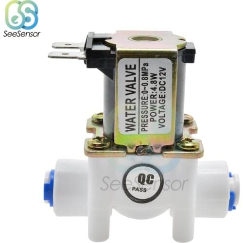 1/4" Plastic Solenoid Valve 12V 24V Magnetic Washing Machine Dispenser Drinking Water Pneumatic Pressure Controller Switch