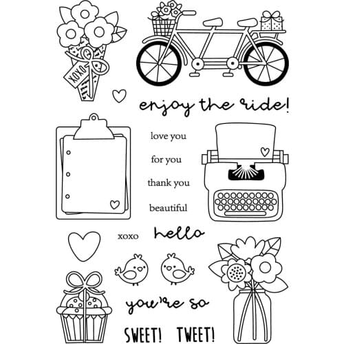 Transparent Clear stamps and metal cutting dies DIY Silicone Seals Scrapbooking