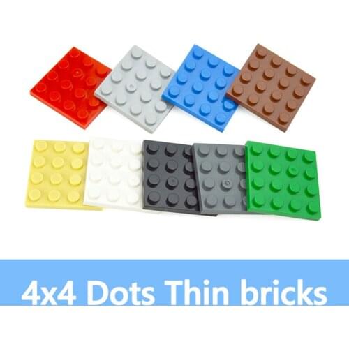 Assembles Particles 3031 4x4 Dots Thin Figures Bricks For Building Blocks Parts DIY Educational Creative Size Compatible Brand