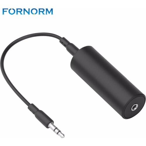 Ground Loop Noise Isolator For Car Audio System Home Stereo With 3.5mm Audio Cable Noise Cancelling Black Color Dropship