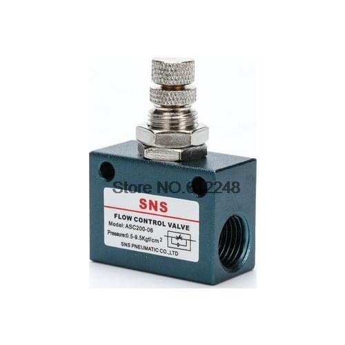 SNS ASC100-06 ASC200-08 ASC300-10/ASC300-15 The throttle gas flow control valve one-way speed regulating valve