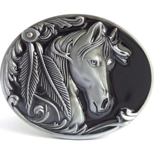 T-DISOM Wholesale Horse Belt Buckle Brand New Western Animal Belt Buckle With Good Plating Suitable For 4cm Width Belt