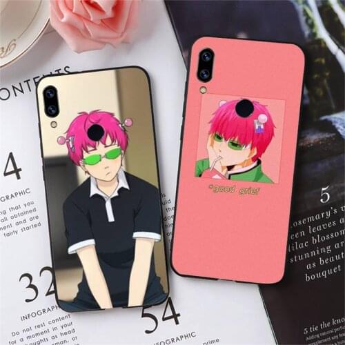 Saiki Kusuo no Psi Nan Phone Case For Xiaomi Redmi note 7 8 9 pro 8T 9A 9S Mi Note 10 Lite pro