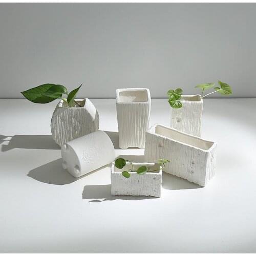 Terrarium Modern Simple Creative Hydroponic Plant Ceramic Vase Desktop Plant Potted Flower Pot Home Office Decoration Ornaments