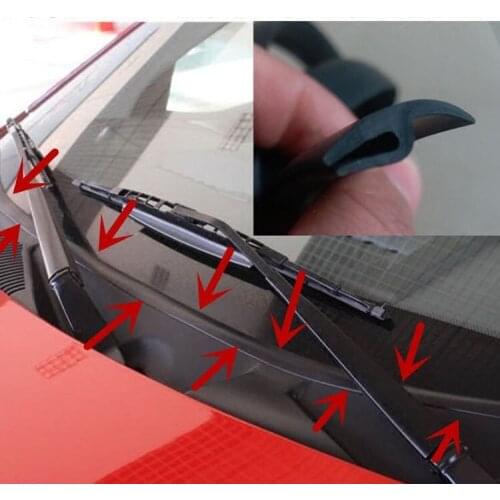 1.7M Car Wiper Windshield Panel Moulding Seal Strip For BMW E46 E39 E90 E60 E36 F30 F10 E34 X5 E53 E30 F20 E92