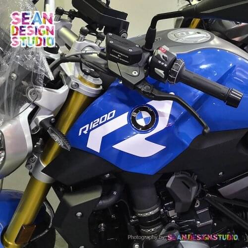 1 Pair For BMW R1200R 2015-2017 kit tank pads Stickers MotorBike Motorcycle Reflective Waterproof Decals M 23