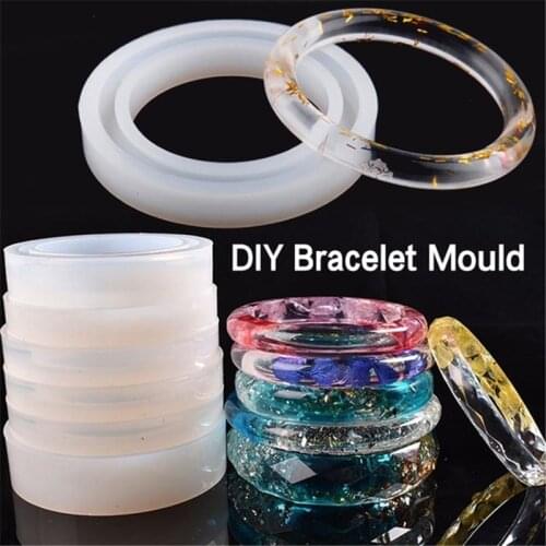 1Pcs Bracelet Resin Epoxy Molds Mixed Size Casting Silicone UV Resin Molds Tools For DIY Jewelry Making Findings Accessories