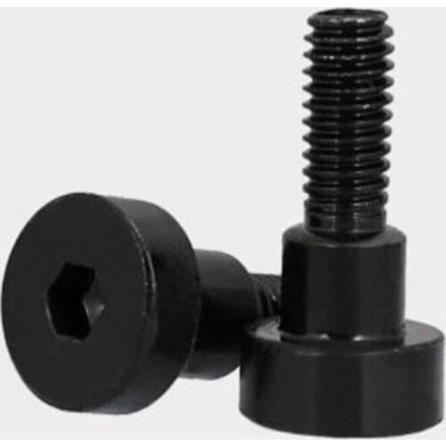 10pcs m4 thread 5mm shoulder diameter stainless steel with black zinc hex socket shoulder screw