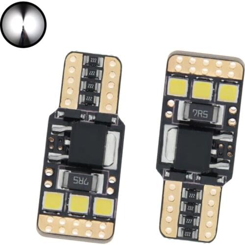 10PCS T10 LED Bulb W5W Canbus 168 T10 3030 6SMD Car LED Clearance Light Reading Lights 12V White