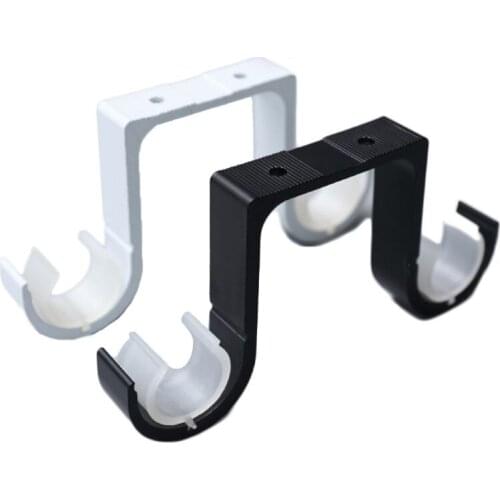 2pcs Double Curtain Rod Brackets Window Hardware Hook Holder Hanger Home Decor 63HF