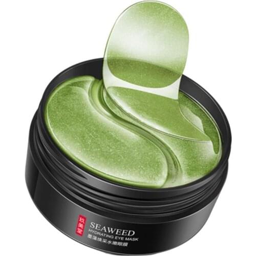 60pcs Seaweed Firming Eye Mask Eye Patches For The Eyes Crystal Green Masks Remove Dark Circles Eye Care TSLM1