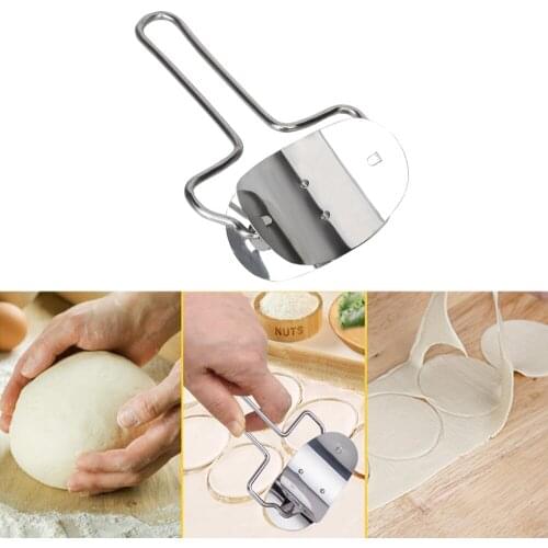 Stainless Steel Dumpling Maker Bakeware Kitchen Accessories Pie Ravioli Dumpling Mould Wrapper Dough Cutter Baking Pastry Tools