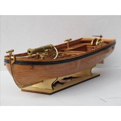Free shipping Scale 1/36 ancient war ship model kits 42FT GUNBOAT model kit