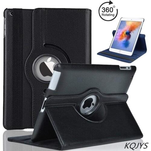 For iPad Air 2 Air 1 Case 360 Degrees Rotating PU Leather Cover for Apple iPad 9.7 2018 2017 Stand Holder Cases Smart Tablet