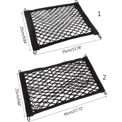 Elastic Net Black Polyester Cargo Organizer Automotive Storage Accessories for Saving Car Interior Space